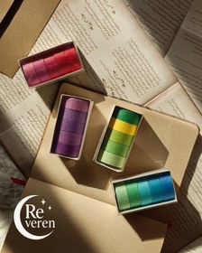 تصویر چسب واشی پنج عددی - آبی 