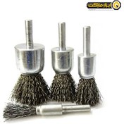 تصویر فرچه سیمی سر دریلی قلمی افشان سایز ۱۵ میلیمتر 