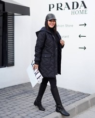 تصویر کاپشن رستا زنانه شیک و گرم | کاپشن بلند مناسب استایل زمستانی و روزمره بانوان 