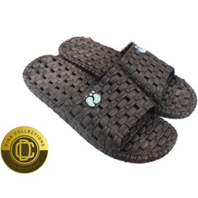 تصویر دمپایی حمام زنانه/مردانه - طوسی,44-45 