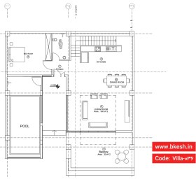 تصویر نقشه ویلا دوبلکس مدرن سه خوابه villa-036 