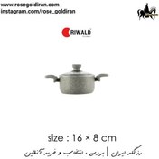 تصویر قابلمه سایز 16 نچسب ریوالد مدل یورک (طوسی) RIWALD York Granite 16x8 cm Pot