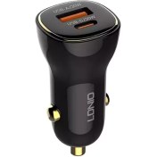 تصویر شارژ فندکی 2 پورت 60 وات همراه با کابل الدینیو LDNIO Fast Car Charger C103 