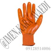 تصویر دستکش ضد برش ژله ایی استاد کار نارنجی 