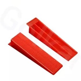 تصویر گوه قرمز رنگ کاشی 