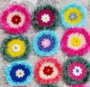 تصویر اسکاچ بافتنی سبز 