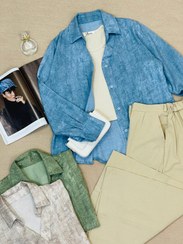 تصویر ست شومیز و شلوار تابستانه زنانه 