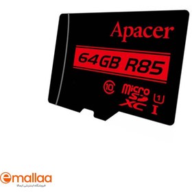 تصویر کارت حافظه میکرو اس دی اپیسر R85 64GB ا Apacer R85 64GB microSDXC/SDHC UHS-I U1 Class 10 Memory Card Apacer R85 64GB microSDXC/SDHC UHS-I U1 Class 10 Memory Card