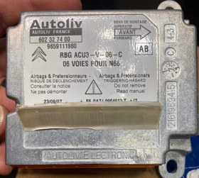 تصویر ایربگ ای سی یو (ECU) ۲۰۶ فرانسه اورجینال ECU AIRBAGS