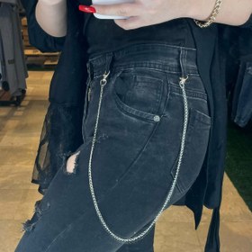 تصویر زنجیر شلوار تک لاین نازک 