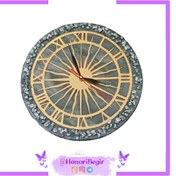 تصویر ساعت دیواری رزینی پرتو Resin Wall Clock - Parto