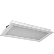 تصویر چراغ LED سقفی توکار مستطیل صنعتی 20 وات مدل مرمر گلنور (mm295×595) 