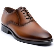 تصویر کفش چرم مجلسی مردانه یریش مدل الگانت افسری زیره نئولایت Men's leather formal shoes, elegant officer style, neolite sole