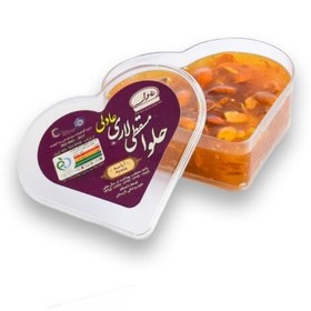 تصویر حلوا مسقطی لاری جعبه کریستال قلبی 4مغز(ایاسه ayasa)310گرم 