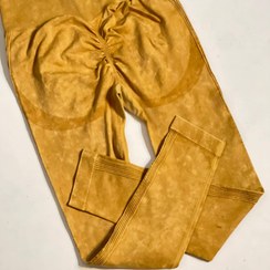 تصویر لگ ورزشی زنانه سنگشور پشت چین دار رنگی 