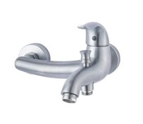 تصویر شیر حمام اکتاو راسان - کروم مات RASSAN OKTAV BATH MIXER