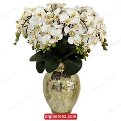 تصویر گل مصنوعی مدل ارکیده ریز سفید White orchid model artificial flower