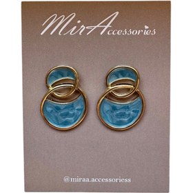 تصویر گوشواره حلقه آبی 