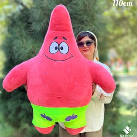 تصویر عروسک پاتریک دوست باب اسفنجی سایز 110 سانت 