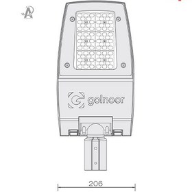 تصویر چراغ خیابانی 30 وات ستاره S گلنور Street and Highway Lighting 30 W SETAREH S Golnoor