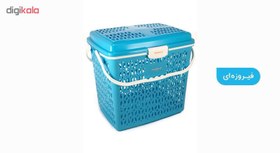 تصویر سبد پیک نیک ممتاز پلاستیک مدل 320 - قهوه ای 