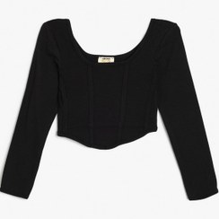 تصویر تیشرت آستین بلند دخترانه کوتون مدل 5WKG10033AK 