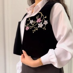 تصویر سخمه جواهردوزی طرح شکوفه ناز کد 1163 