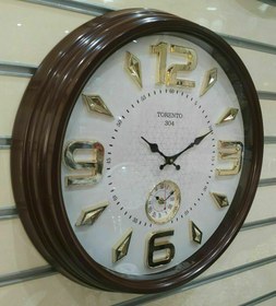 تصویر ساعت دیواری تورنتو 304 دوزمانه Torento 304 Clock