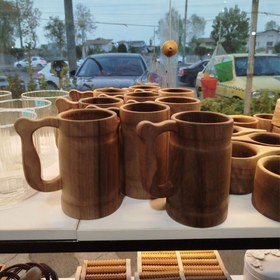 تصویر ماگ چوبی (کوکسا) دو خط 