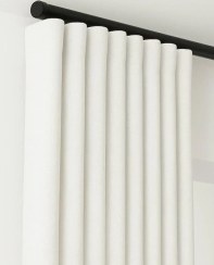 تصویر پرده مینیمال کتان ساده 