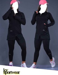 تصویر ست مانتو شلوار ورزشی زنانه UNDER ARMOUR کد 001 UNDER ARMOUR womens sports coat and pants set code 001