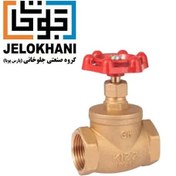 تصویر شیر فلکه سوزنی برنجی کیز ایران سایز 2 