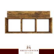 تصویر شلف دیواری و رومیزی مدل سه خانه 