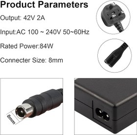 تصویر شارژر 42 ولت 2 آمپر اسکوتر برقی شیائومی (فیش آنتنی) 
