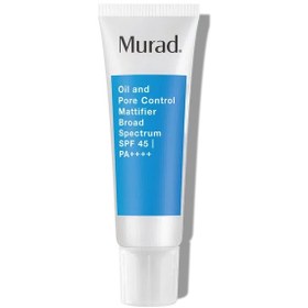 تصویر مرطوب کننده ضد جوش و مات کننده حاوی ضدآفتاب مورد Murad Murad oil & pore control mattifier broad spectrum spf 45