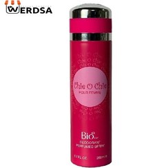 تصویر اسپری بدن زنانه مدل Chie O Chie حجم 200 میلی لیتر بیو استار Bio Star Chie O Chie Deodorant Spray For Women 200ml