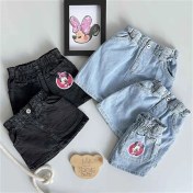 تصویر دامن جین طرح مینی 18 ماه تا 6 سال کد 191269 