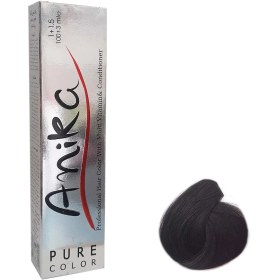 تصویر رنگ موی آنیکا سری طبیعی شماره 1 رنگ مشکی حجم 100میلی لیتر ANIKA HAIR COLOR BLACK NUM1