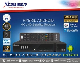 تصویر گیرنده ایکسکروزر مدل 785 آوانت فورکی اندرویدی با دانگل دیجیتال (اصل) Xcruiser 785 avant HDR