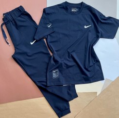 تصویر ست تیشرت و شلوار راحتی مردانه (تیشرت پنبه ماکان + شلوار کج‌راه) Men’s Casual Set – Cotton Makkan T-Shirt & Twill Pants