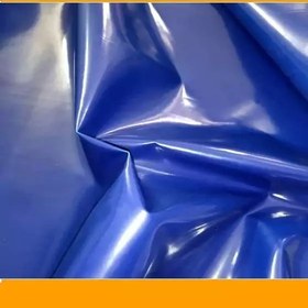 تصویر پارچه برزنت کانتینری ضد آب عرض ۲ متر درجه یک رنگ آبی وزن بالا 