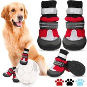 تصویر چکمه های سگ پشمی گرم ( کفش های بارانی ضد آب سگ ) برند: AOFITEE کد : K 802 - S / L / XL / XXL / XXXL / قیمت نهایی براساس سایز انتخابی متغیر است ا Warm wool dog boots (waterproof dog rain boots) Brand: AOFITEE Code: K 802 Warm wool dog boots (waterproof dog rain boots) Brand: AOFITEE Code: K 802
