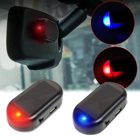 تصویر دزدگیر فیک خورشیدی چشمک زن شبیه‌ساز آلارم امنیتی با چراغ LED 