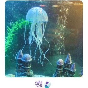 تصویر عروس دریایی مصنوعی آکواریوم سایز بزرگ jelly fish 