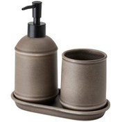 تصویر مجموعه 3 عددی لوازم سرویس بهداشتی ایکیا مدل TVALSJON bathroom set