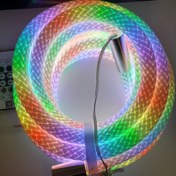 تصویر نئون فلکسی کنفی 360 درجه پکیج کامل 5 متری 