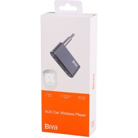 تصویر دانگل بلوتوث خودرو شارژی مدل BM-03 AUX Biva BM-03 AUX Bluetooth Music Receiver