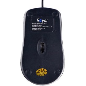 تصویر ماوس با سیم رویال مدل R-M201 ROYAL R-M201 WIRED MOUSE