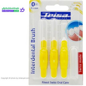 تصویر براش بین دندانی تریزا مدل flexible سایز 1.3میلی متری ایزو 4 trisa interdental brush flexible model size 1.3 mm ISO 4