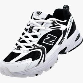 تصویر نیوبالانس ۵۳۰ وارداتی ویتنامی رنگ سفید مشکی سایز ۳۷ تا ۴۵ NEWBALANCE 530